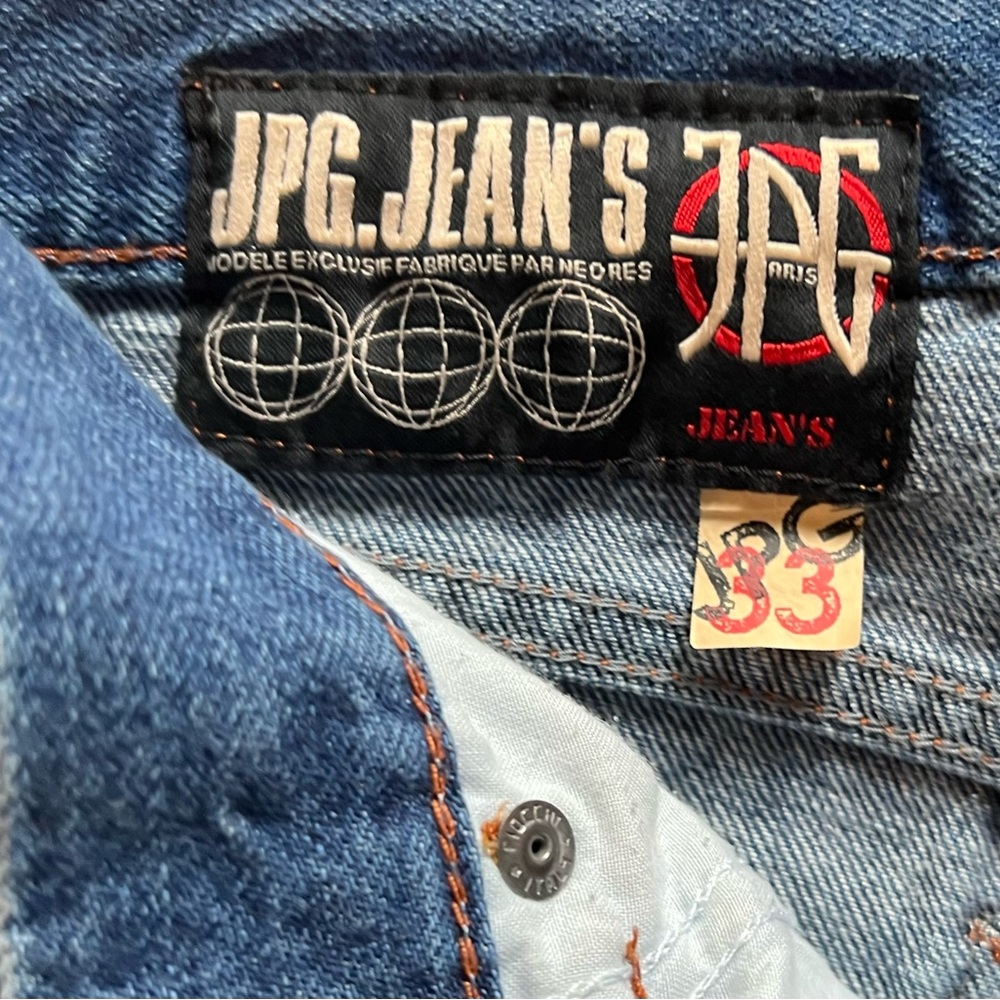 Jean Paul Gaultier Vintage Blue Denim Jeans, Size 32, price $120
